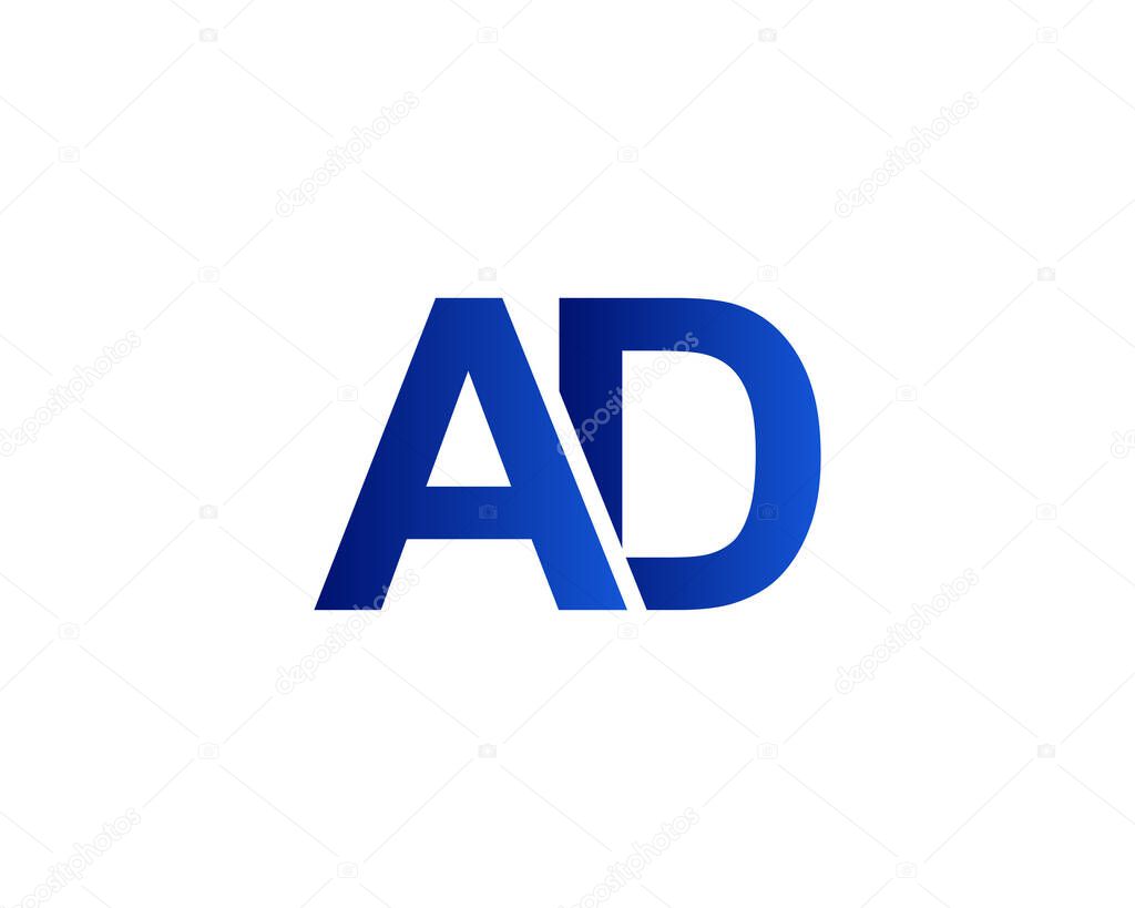 AD DA LETTER LOGO DESIGN VECTOR TEMPLATE. AD DA LOGO DESIGN.