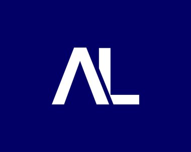Al la Letter logosu. DESIGN VECTOR TEMPlatesi. ALI LA LOGO DESIGN.