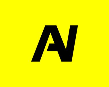 Bir NA Harfi Logosu, DESIGN VECTOR TEMPlatesi. Bir NA Logosu DESIGN.