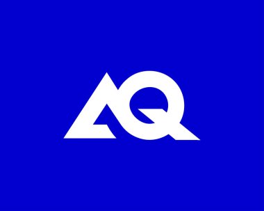 AQ QA harfli logo. DESIGN VECTOR TEMPLATE. El QA logosu DESIGN.