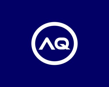AQ QA harfli logo. DESIGN VECTOR TEMPLATE. El QA logosu DESIGN.