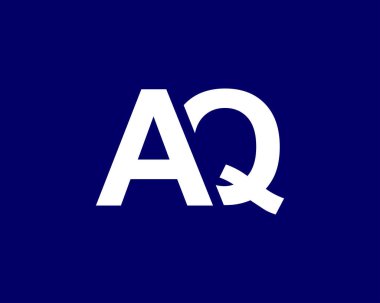 AQ QA harfli logo. DESIGN VECTOR TEMPLATE. El QA logosu DESIGN.