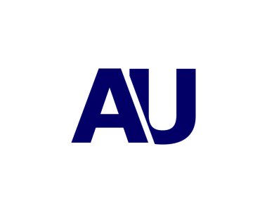 Au Ua Letter logosu. VECTOR TEMPlatesi. AU UA logosu DESIGN.