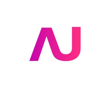 Au Ua Letter logosu. VECTOR TEMPlatesi. AU UA logosu DESIGN.
