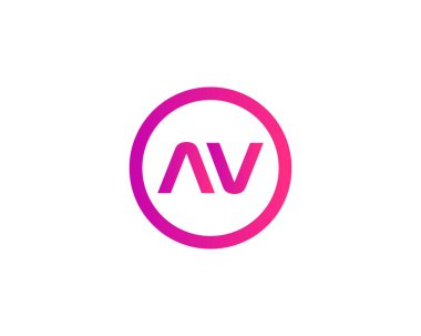 AV VA Letter logosu DESIGN VECTOR TEMPLATE. AV VA LOGO DESIGN.