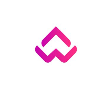 AW WA Letter logosu DESIGN VECTOR TEMPLATE. AW WA logosu DESIGN.
