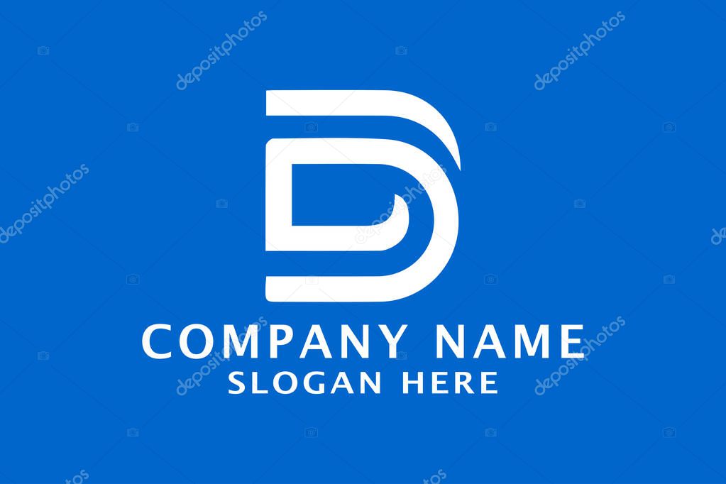 D DD LETTER LOGO DESIGN VECTOR TEMPLATE. D LOGO DESIGN.