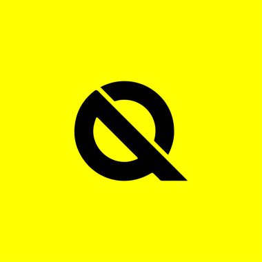 Q harfi logosu, DESIGN VECTOR TEMPLATE. Q logosu DESIGN.