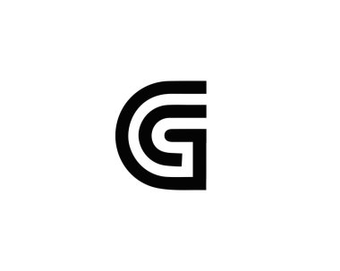 G GC Komuta Merkezi Logosu. VECTOR TEMPLATE. GC CG logosu DESIGN.