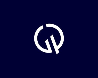 GP PG harfli logo DESIGN VECTOR TEMPLATE. GP logosu DESIGN.