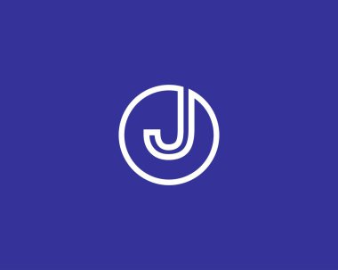 J harfi logosu, DESIGN VECTOR TEMPLATE. JLOGO DESIGN.