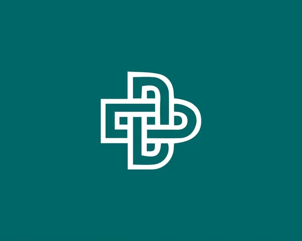 Briefpost Logo Ontwierp Een Ector Tmeplaat Logo Ontwerp — Stockvector