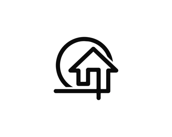 Home House Logo Diseño Vector Plantilla Home House Logo Design — Vector de stock