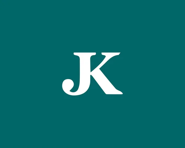 Kjレターロゴデザインベクターテンプレート Logo Design — ストックベクタ
