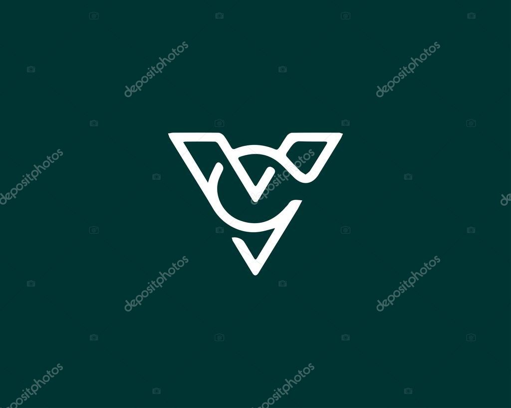VC CV LETTER LOGO DESIGN VECTOR TEMPLATE. VC CV LOGO DESIGN.