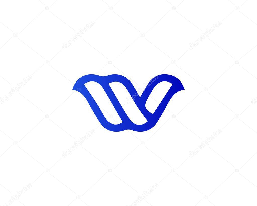 W LETTER LOGO DESIGN VECTOR TEMPLATE. W LOGO DESIGN.