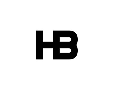 HB BH 'nin logosu DESIGN VECTOR TEMPLATE. HB logosu DESIGN.