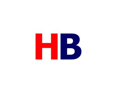 HB BH 'nin logosu DESIGN VECTOR TEMPLATE. HB logosu DESIGN.