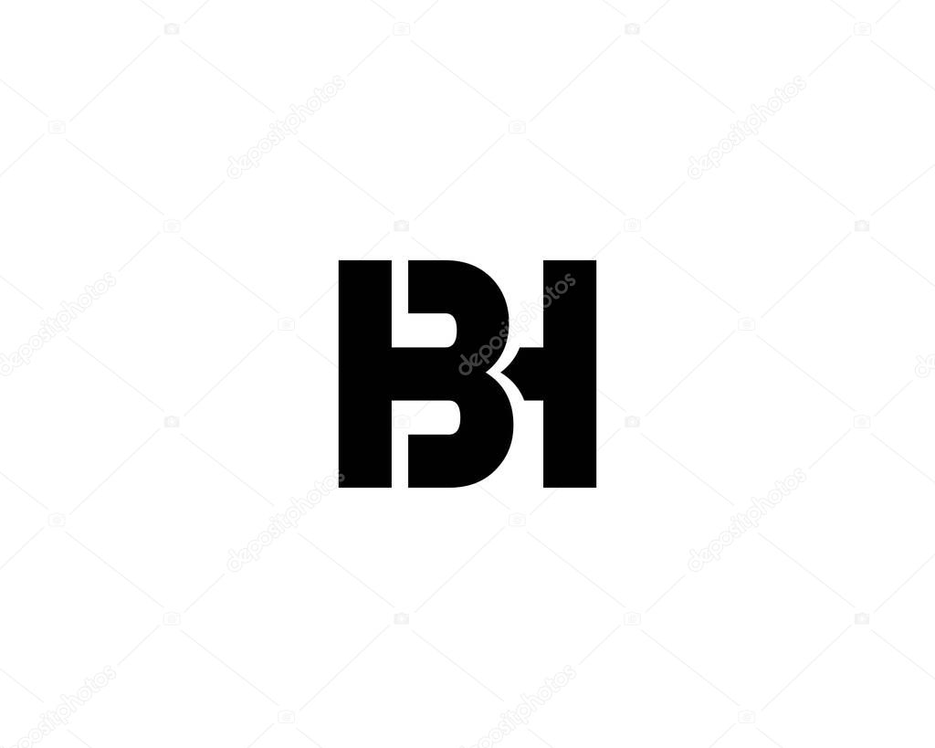HB BH LETTER LOGO DESIGN VECTOR TEMPLATE. HB HB LOGO DESIGN.