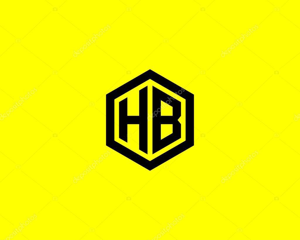 HB BH LETTER LOGO DESIGN VECTOR TEMPLATE. HB HB LOGO DESIGN.