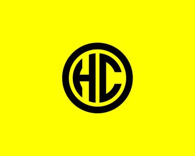 HC CH Bülteni Logosu. VECTOR TEMPlatesi. HC CH logosu DESIGN.