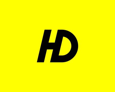 HD DH Letter logosu DESIGN VECTOR TEMPLATE. HD DH logosu DESIGN.