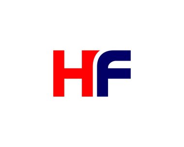HF FH Letter logosu DESIGN VECTOR TEMPLATE. HF FH logo DESIGN.