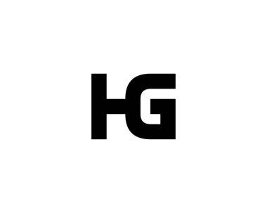 HG GH harfli logo DESIGN VECTOR TEMPLATE. HG GH LOGO DESIGN.