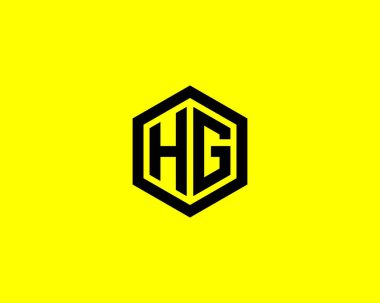 HG GH harfli logo DESIGN VECTOR TEMPLATE. HG GH LOGO DESIGN.