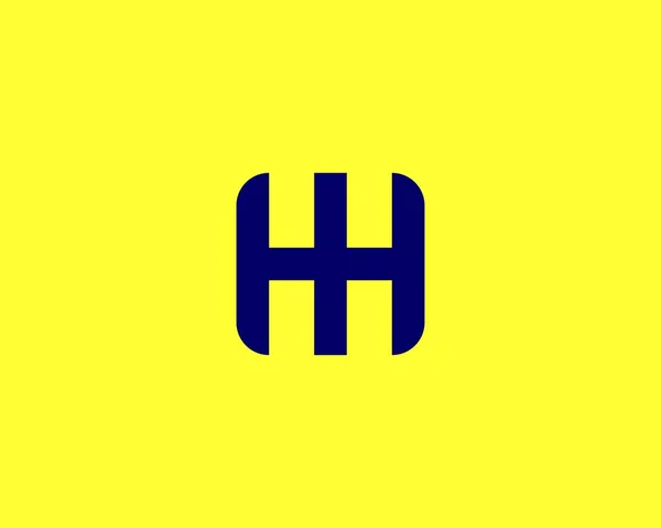 Hhレターロゴデザインベクトルテンプレート Hhロゴデザイン — ストックベクタ