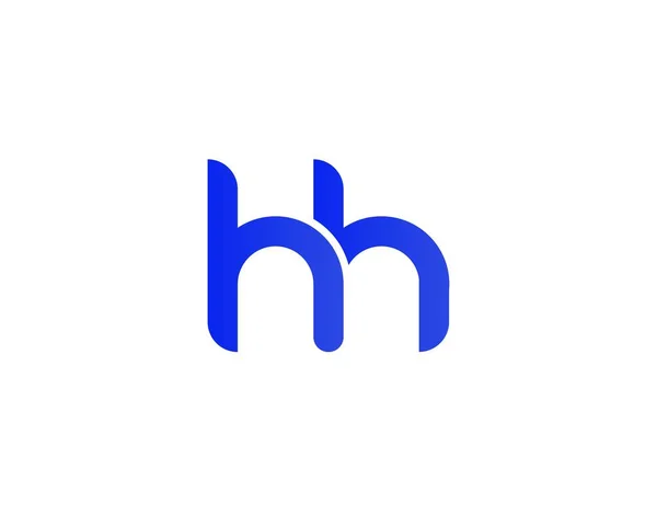 Hh信件Logo设计Vector Template Logo设计 — 图库矢量图片