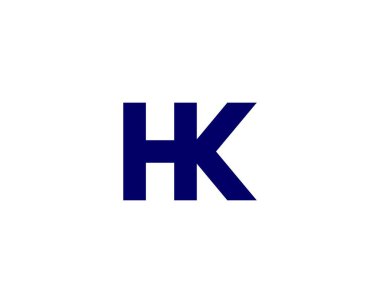 HK KH harfli logo DESIGN VECTOR TEMPLATE. HK KH LOGO DESIGN.