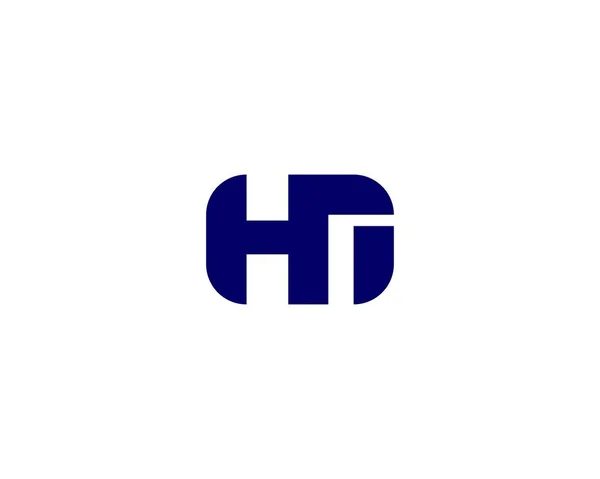 Hih Lost Logo Tervező Vector Templát Hih Logo Tervezés — Stock Vector