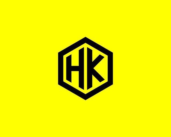 HK KH LETTER LOGO DESIGN VECTOR TEMPLATE. HK KH LOGO DESIGN.