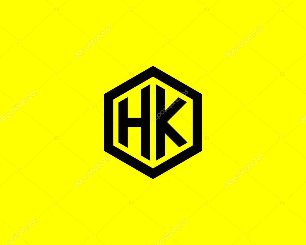 HK KH LETTER LOGO DESIGN VECTOR TEMPLATE. HK KH LOGO DESIGN.