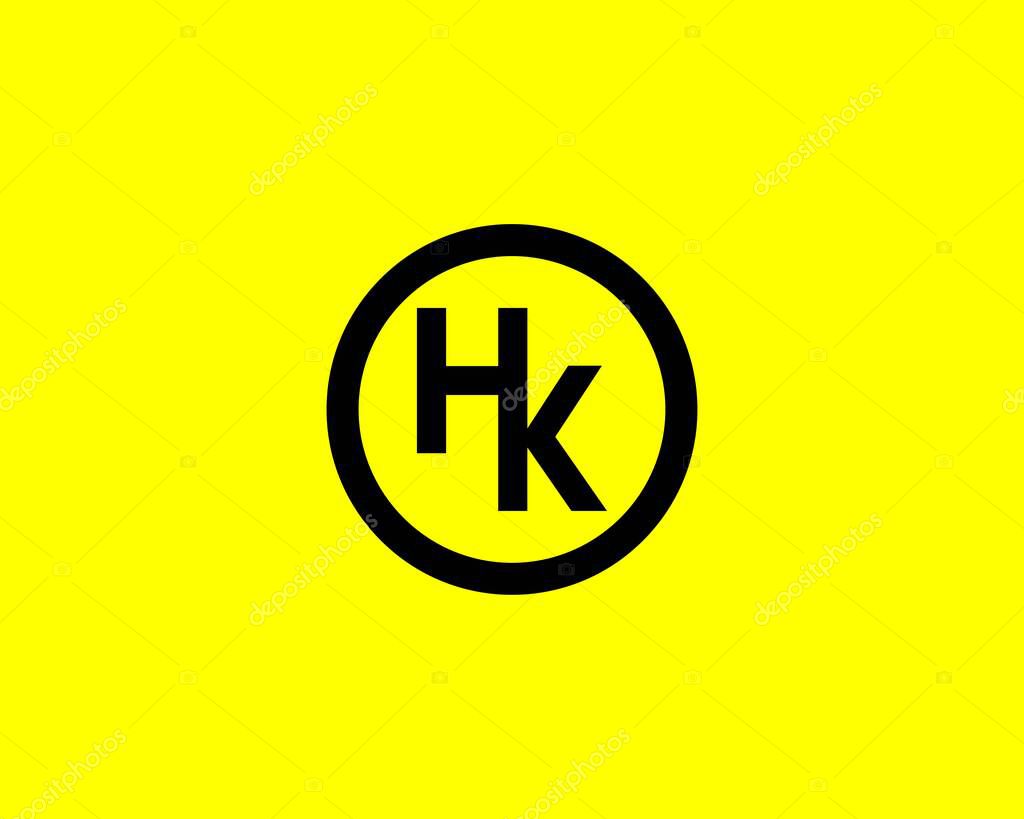 HK KH LETTER LOGO DESIGN VECTOR TEMPLATE. HK KH LOGO DESIGN.