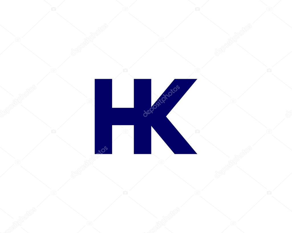 HK KH LETTER LOGO DESIGN VECTOR TEMPLATE. HK KH LOGO DESIGN.