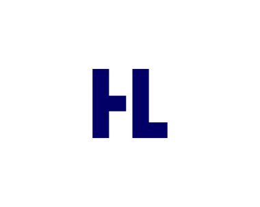 HL LH Letter logosu DESIGN VECTOR TEMPLATE. HL LH logosu DESIGN.