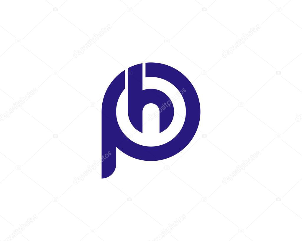 HP PH LETTER LOGO DESIGN VECTOR TEMPLATE. HP PH LOGO DESIGN.