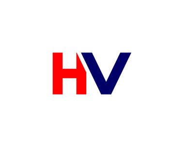 HV VH harfli logo DESIGN VECTOR TEMPLATE. HV VH LOGO DESIGN.