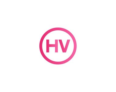 HV VH harfli logo DESIGN VECTOR TEMPLATE. HV VH LOGO DESIGN.