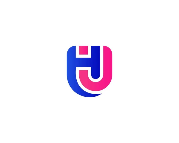 Huh Letter Logo Design Vector Template Huh Logo Design — ストックベクタ