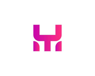 HY YH Letter logosu DESIGN VECTOR TEMPLATE. HY YH LOGO DESIGN.