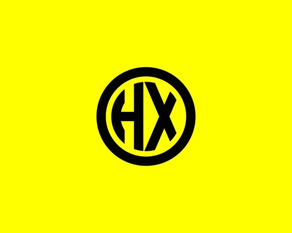 Xh字母Logo设计Vector Template Logo设计 — 图库矢量图片