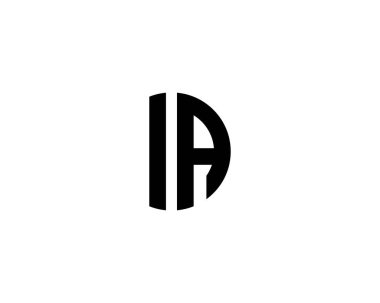 IA Al Letter logosu DESIGN VECTOR TEMPLATE. IA AI logosu DESIGN.