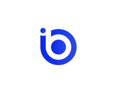 IB BI 'ın logosu DESIGN VECTOR TEMPLATE. IB BI logosu DESIGN.