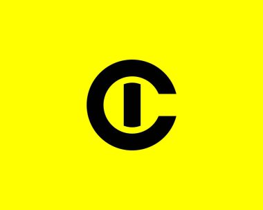 IC CI Letter logosu DESIGN VECTOR TEMPLATE. IC CI logosu DESIGN.