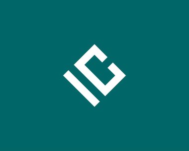 IC CI Letter logosu DESIGN VECTOR TEMPLATE. IC CI logosu DESIGN.