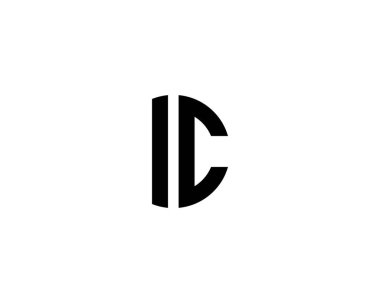 IC CI Letter logosu DESIGN VECTOR TEMPLATE. IC CI logosu DESIGN.