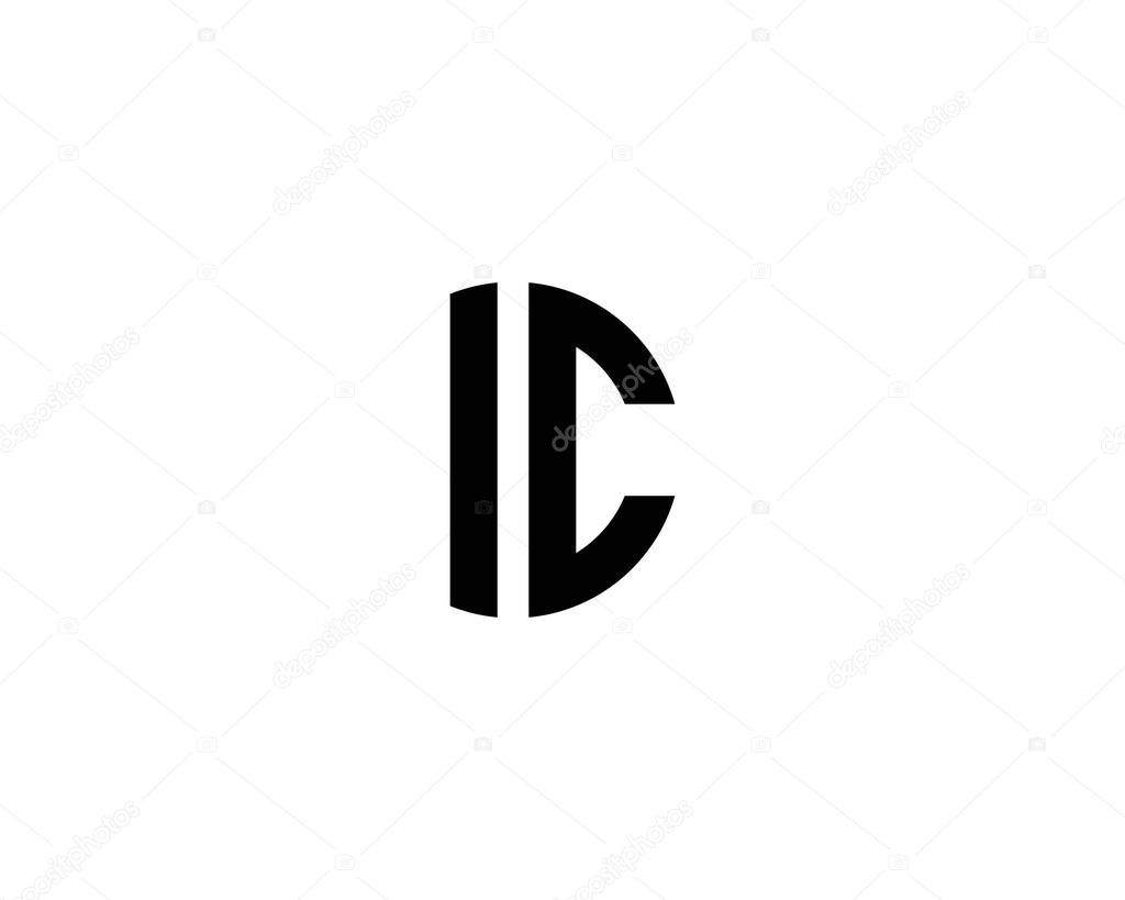 IC CI LETTER LOGO DESIGN VECTOR TEMPLATE. IC CI LOGO DESIGN.